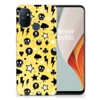Silicone Back Case OnePlus Nord N100 Punk Geel - thumbnail