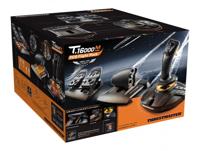 Thrustmaster T16000M FCS Flight Pack Vliegsimulator joystick USB PC Zwart Incl. pedaal, Incl. schuifregelaar - thumbnail