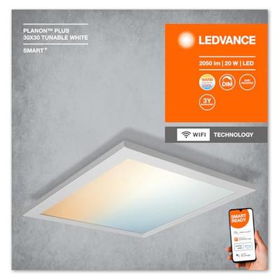 LEDVANCE SMART + PLANON PLUS TUNABLE WHITE 4058075525313 LED-paneel 20 W Warmwit tot koudwit Wit LEDVANCE SMART + PLANON PLUS TUNABLE WHITE 4058075525313 LED-paneel 20 W Warmwit tot koudwit Wit