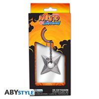 Naruto Shippuden - Metal Shuriken Konoha Keychain - thumbnail