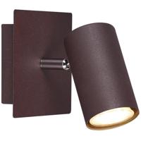 Vierkante LED Wandspot Roestkleur - GU10 Fitting - Aluminium - thumbnail