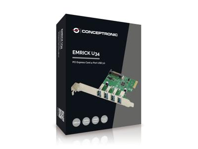 Conceptronic EMRICK02G interfacekaart/-adapter USB 3.0 Intern