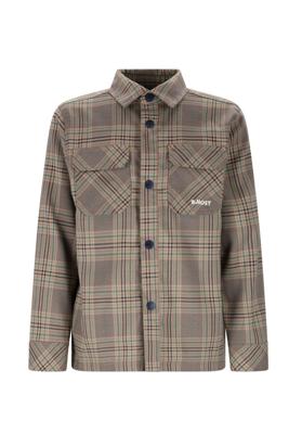 B.Nosy winter shirt jongens - groen - Bas - geruit