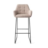 Jesper Home Barkruk 'Noto' Slide Black, kleur Biscuit Beach (zithoogte 75cm) - thumbnail