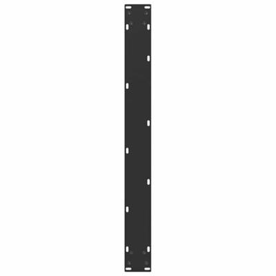 Eettafelpoten 2 st U-vormig 80x(72-73) cm staal zwart