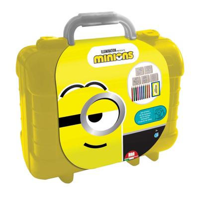 Multiprint Minions reis stempel- en kleurkoffer