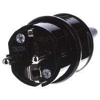 MENNEKES 10754 Stekker met randaarde Plastic 230 V Zwart IP44 - thumbnail