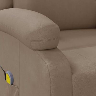 Massagestoel kunstleer cappuccinokleurig