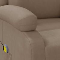 Massagestoel kunstleer cappuccinokleurig - thumbnail