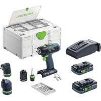 Festool T 18+3 HPC 4,0 I-Set Accu Schroefboormachine 18V 4.0Ah + 2x Hulpstukken in Systainer - 577609 - thumbnail