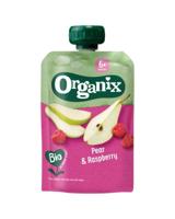 Organix Knijpfruit peer en framboos 6 maanden bio 100 Gram - thumbnail