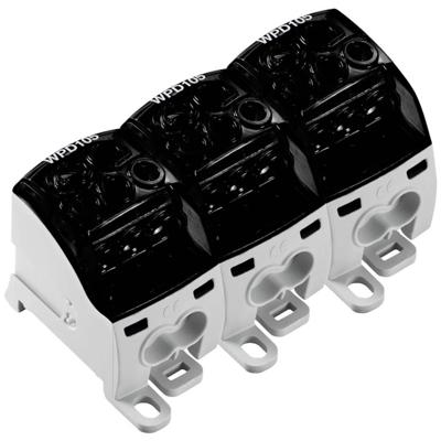 Weidmüller 2725430000 Verdeelblok Schroeven Zwart 1 stuk(s)