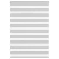 VidaXL Zebra rolgordijn 100x100 cm stofbreedte 95,9 cm lichtgrijs - thumbnail