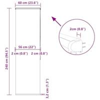 Doucherolgordijn met cassette 60x240 cm stofbreedte 56 cm - thumbnail