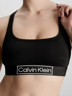 Calvin Klein Bralette dames - Zwart - Stevige Katoenen Bh topje - Racerback bralette - M - M - M - M - M - M - M - M - M - M - M