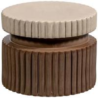 WOOOD Geer Bijzettafel - Keramiek - Tan - 38x48x48 - thumbnail