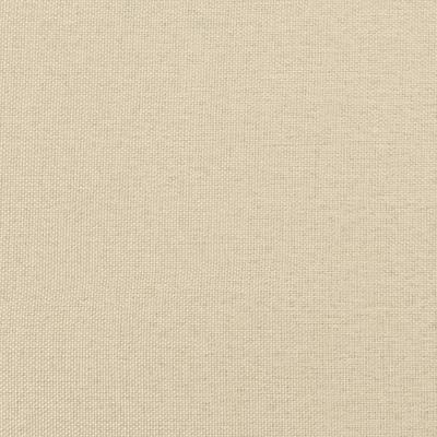 Bedframe zonder matras stof crèmekleurig 200x200 cm