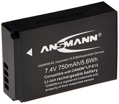 Ansmann A-Can LP-E12 Camera-accu Vervangt originele accu LP-E12 7.4 V 750 mAh