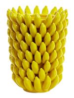 Light & Living Vaas 'Zita' Keramiek. 34cm, kleur Geel - thumbnail