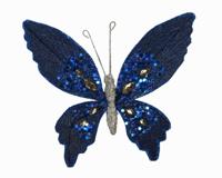 Vlinder fluw l15b16h2c nblw a2 2st kerst Decoris - Decoris - thumbnail