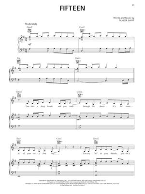 Hal Leonard Taylor Swift Fearless (Taylor's Version) voor piano, zang en gitaar