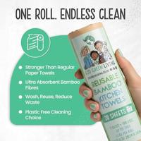 Eco Green Living Herbruikbare bamboe keukenrol - 20 vellen - thumbnail