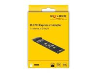 DeLOCK PCI Express x1 naar M.2 Key M Adapter interface kaart - thumbnail