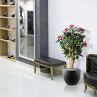 Camelia Japonica deluxe kunstplant 100cm - rose - thumbnail