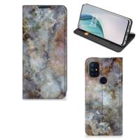 OnePlus Nord N10 5G | Standcase | Marmer Grijs - thumbnail