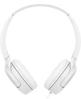 JVC HA-S33UC-W USB-C on-ear hoofdtelefoon, zachte oorkussens, opvouwbaar, met microfoon en 3-knops afstandsbediening, eenzijdige kabel, wit - thumbnail