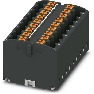 Phoenix Contact 3273322 Verdeelblok 46.5 mm Spanveer Zwart 8 stuk(s) Phoenix Contact 3273322 Verdeelblok 46.5 mm Spanveer Zwart 8 stuk(s)