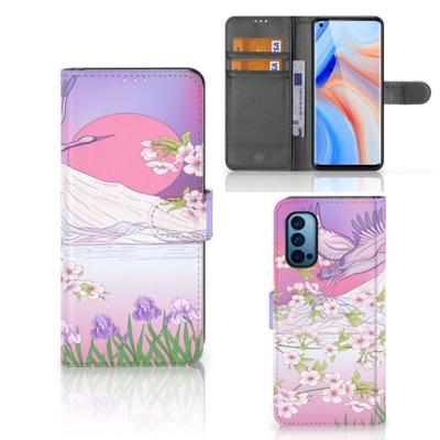 OPPO Reno 4 Pro 5G | Telefoonhoesje | Met pasjeshouder | Bird Flying