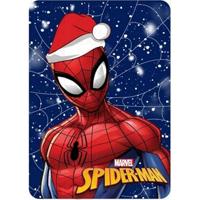 Spiderman Snowing Christmas Fleece deken 100 x 140 cm - thumbnail