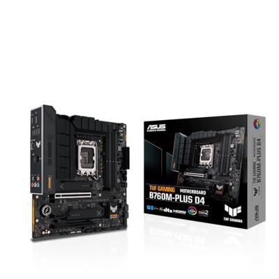 Asustek Computer TUF GAMING B760M-PLUS D4 Moederbord Socket Intel LGA 1700 Vormfactor Micro-ATX Moederbord chipset Intel® B760