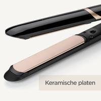 BaByliss Super Smooth 235 Titanium Stijltang Zwart, Roségoud 2,5 m - thumbnail