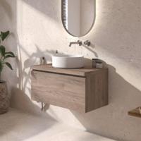 Ben Tendenza badmeubel incl. afdekblad 80x46x42cm congo bruin - thumbnail