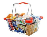 Small Foot speeleten in metalen winkelmandje 25dlg. - thumbnail