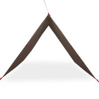 Kampeerluifel waterdicht 406x306 cm bruin - thumbnail