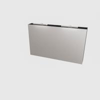 Spiegelkast Boss & Wessing Cube 120x70x16 cm Mat Zwart Urban Boss & Wessing - thumbnail
