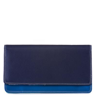 Mywalit leren portemonnee Medium Purse donkerblauw/blauw