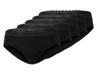 esmara 5 dames hipsters (Zwart, L (44/46)) - thumbnail