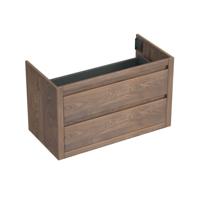 Onderkast Forzalaqua Gela 100x51x60 cm 2 Softclose Lades Eiken Havanna Forzalaqua - thumbnail