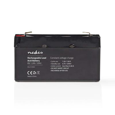 Nedis BALA12006V Oplaadbare Loodzuuraccu 6v 1200 Mah 97 X 24 X 52 Mm Nedis BALA12006V Oplaadbare Loodzuuraccu 6v 1200 Mah 97 X 24 X 52 Mm