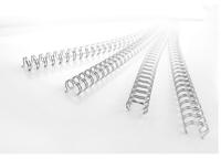 GBC WireBind draadruggen, doos van 100 stuks, 6 mm, zilver - thumbnail