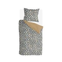 Byrklund - Dekbedovertrek Lazy Leopard - 140x220 - Okergeel - thumbnail