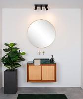 Lucide TAYLOR - Plafondspot Badkamer - LED Dim to warm - GU10 - 3x5W 2200K/3000K - IP44 - Zwart - thumbnail