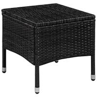 3-delige Bistroset poly rattan zwart - thumbnail