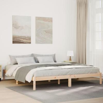 Bedframe extra lang zonder matras massief grenenhout 180x210 cm Bedframe extra lang zonder matras massief grenenhout 180x210 cm