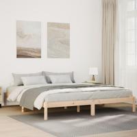 Bedframe extra lang zonder matras massief grenenhout 180x210 cm - thumbnail