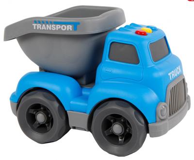 Cilgro Mini club kiepauto met licht en geluid, 16 cm groot blauw